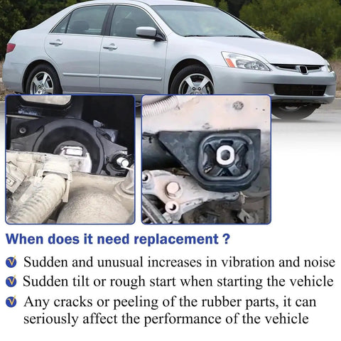 Honda Accord 2003 To 2007 2.4L Automatic Engine And Transmission Mount Set Of 6 Durable OEM Grade Mounts A4509 A4510 A4516