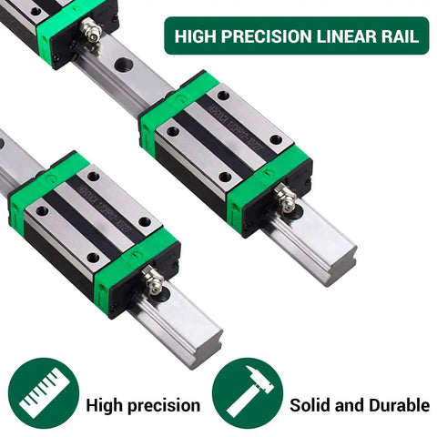 HGR15 Linear Rail Kit 1000mm Set With Two Rails And Four HGH15CA Slider Blocks in high precision, solid and durable design