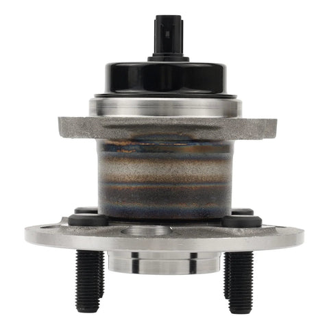 Front view of Rear Wheel Hub Bearing Assembly With ABS For 2007 2014 Toyota Yaris, 2012 2019 Toyota Prius C, 2013 Scion IQ 4 Lug