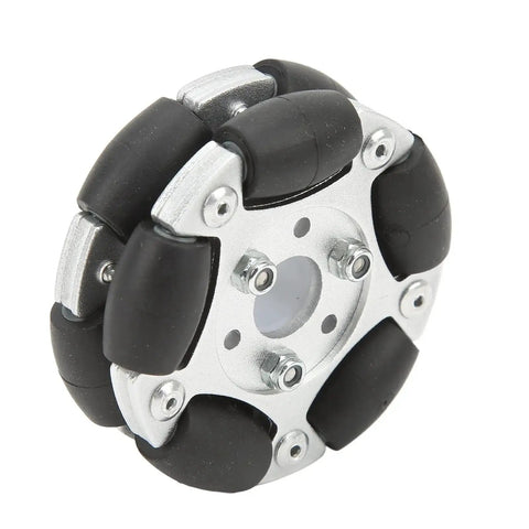 60mm Robot Omni Wheel With 360 Degree Rotation And Totally Directional Movement Aluminum Alloy Replacement Wheel