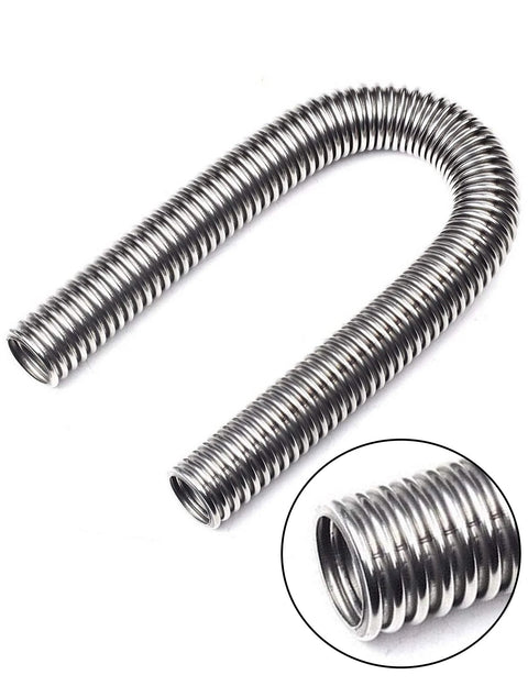 24-inch stainless steel radiator hose kit with caps; two flexible coolant hoses