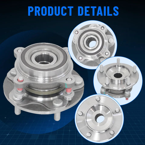 Front Wheel Hub And Bearing Assembly 950-002 For Toyota Land Cruiser Sequoia Tundra And Lexus LX570 2008-2015 4WD 5-Lug OE Replacement