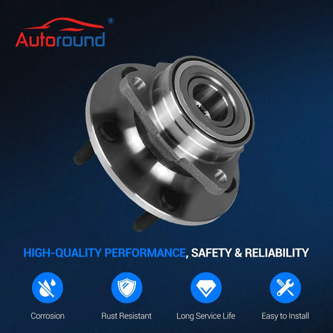 Beefy Front Wheel Bearing And Hub Assembly For 2000 2001 Dodge Ram 1500 4WD Front Left And Front Right 5 Lug Non ABS