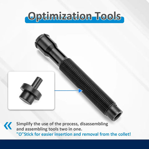 Inner Cam Bearing Installer And Camshaft Puller Tool For Harley Evolution Engines with tool sticks and puller components.