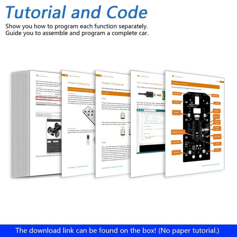 Tutorial pages for Mecanum Wheel Robot Car Kit For Raspberry Pi Pico W Included, showing assembly and programming instructions.