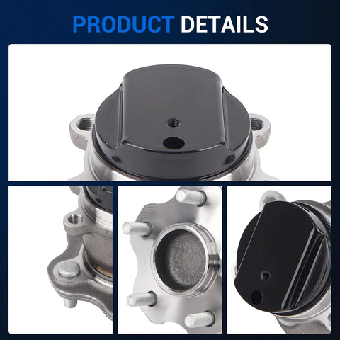 Pair 512534 Rear Wheel Bearing Hub Assembly For Nissan Rogue 2014 2020 And Rogue Sport 2017 2022 FWD Only 5 Lugs With ABS details