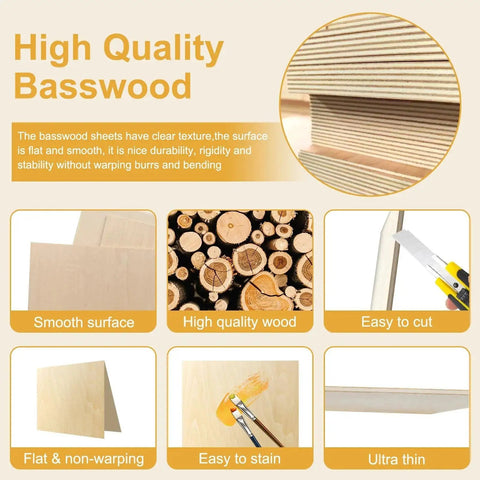 12 Pack Basswood Sheets 12x18 Inch One Eighth Inch Thick For Laser Cutting And Engraving, Unfinished Wood For DIY Crafts, educational diagram