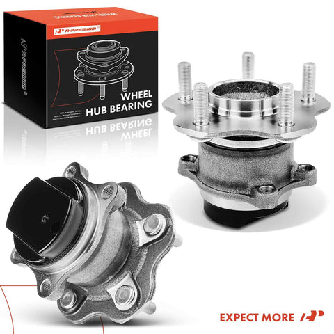 Rear Wheel Bearing And Hub Assembly Set For Nissan Rogue FWD 2008 To 2013 And Rogue Select 2014 To 2015 5 Lug Compatible