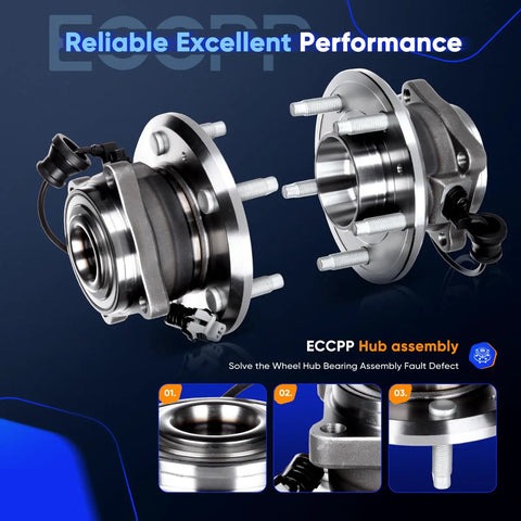 Rear Wheel Hub Bearing Assembly With ABS, 5 Lug Fit For Chevy Captiva Sport 2012 2015 Equinox 2007 2009 Pontiac Torrent 512358