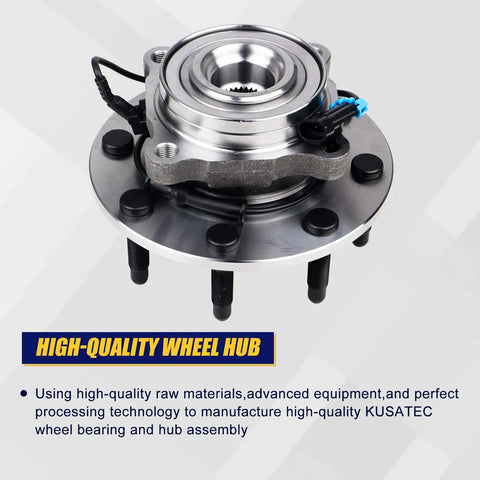 Front Wheel Bearing Hub Assembly 515098 For Chevy Silverado Suburban 2500 3500 GMC Sierra Yukon XL 2500 Hummer H2 2008 2009 With ABS And 8 Lug Bolts Replacement Part