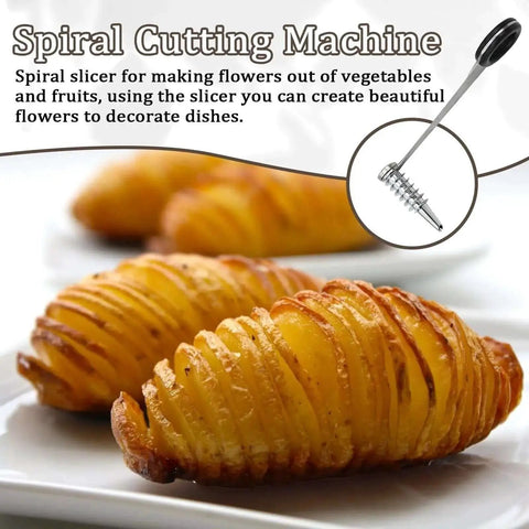 2 In 1 Veggie Spiral And Crinkle Cutter Peeler For Veggies And Potatoes Stainless Steel Spiralizer For Zucchini Carrots Potatoes