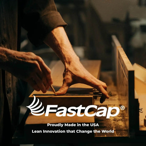 Person working on wood project using FlipBolt Jig For Fastening Stiles, Countertops, And Invisible Connectors With Routing.