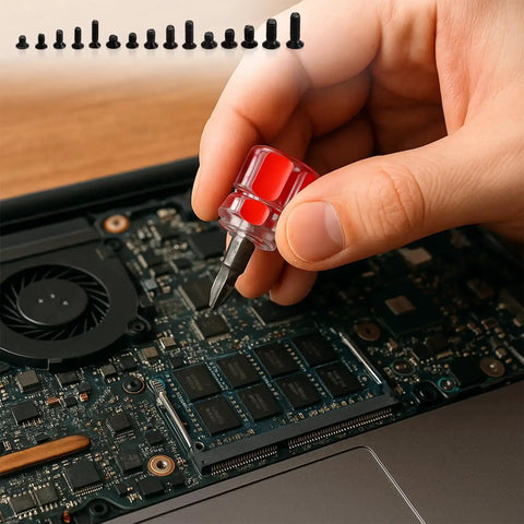 450 Piece Eyewear Repair Kit With Tiny Screws And Screwdriver used for electronics repair close-up