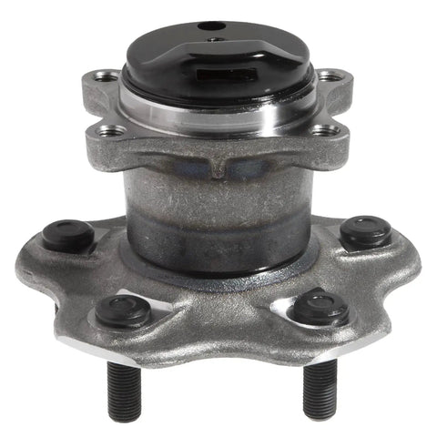 Close-up of Rear Wheel Bearing And Hub Assembly For 2013 Through 2019 Nissan Sentra B17 5 Lug Replacement By OEM Approved Quality
