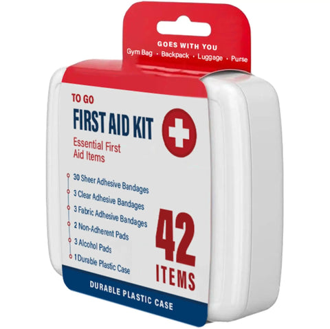 Compact box from 1000 Piece First Aid Kit Set With 24 Compact Boxes Each Containing 42 Essential Wound Care Items For Travel Car Home Office