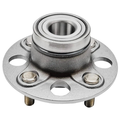 Front view of 4 Piece Front And Rear Wheel Bearing Hub Assembly Kit For 2001 2005 Honda Civic Dx Gx Hx Lx 4 Lug Non Abs