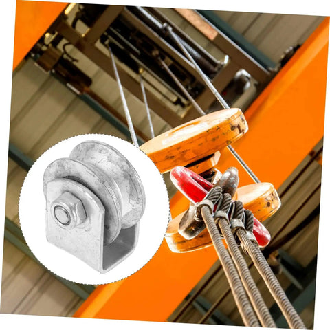 Industrial Cast Iron Wheel V Groove Pulley For Garage Door Replacement Roller With Steel Bearing Heavy Duty Sliding Gate Roller