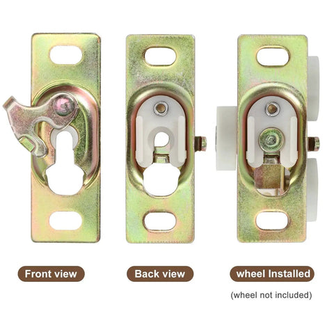 Heavy Duty Connection Plate For Sliding Pocket Doors And RV Door Hardware Zinc Plating 3 Inch By 1 Inch Fits 1/4 To 3/8 Nuts.