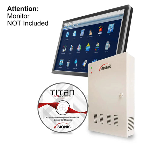 Four Door Network Access Control System Kit With Panel Controller And Metal Cabinet, 12V 8.5A Power Supply, TCP IP Wiegand