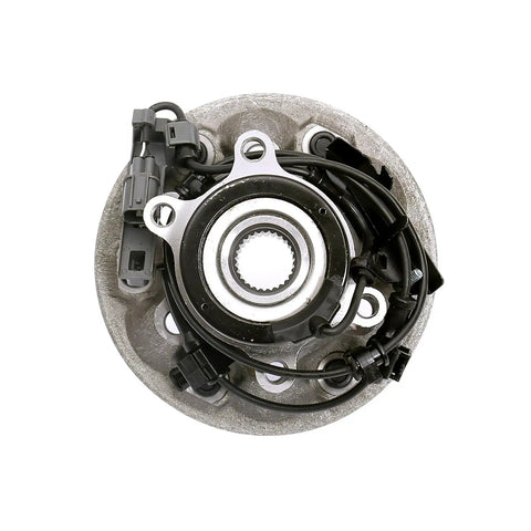 Front Right Wheel Bearing And Hub Assembly For 2004-2008 Chevrolet Colorado, 2004-2008 GMC Canyon, 2006 Isuzu I-350, And 2007-2008 Isuzu I-370 4WD With ABS Direct Fit Replacement, showing 6-lug design and ABS sensor