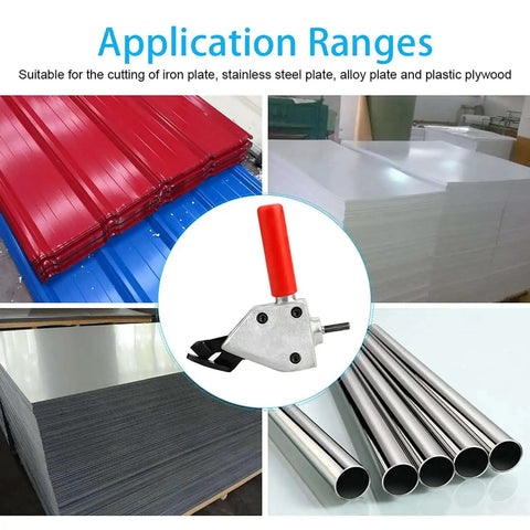 Metal Nibbler Drill Attachment For Sheet Metal Cutting Turn Your Drill Into An Electric Shear, cutting sheets and pipes