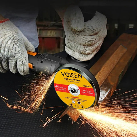Seventy Piece Set Four And One Half Inch Cut Off Wheel For Metal And Stainless Steel Thin Discs For Fast Cutting And Grind Ready On Angle Grinders, Four Point Five Inch Diameter, Seven Eighth Inch Arbor, Up To Thirteen Thousand Three Hundred RPM, VOISEN