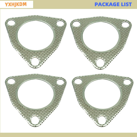 2.5 in exhaust gasket with fire ring, graphite, 3-bolt flange, 63.5 mm, pack of 4