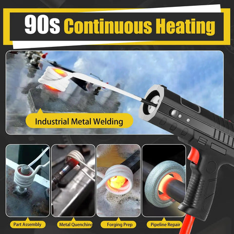 Induction Heater Kit 1800W For Bolt Removal And Rusty Screw Loosening Ultra Fast Heat Up In 8 Seconds with heating coils in use