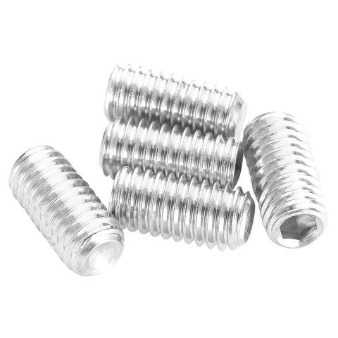 Cup Point Socket Set Screws 5/16-18 By 1/2 Inch Internal Hex Drive 304 Stainless Steel Grub Screws With Hex Wrenches 20 Piece Set