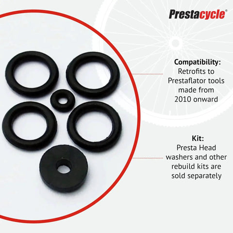 Prestaflator Rebuild Kit With O Rings And Seals For Hose Trigger And Pressure Release Fits 2010 And Newer Tools For Bicycles