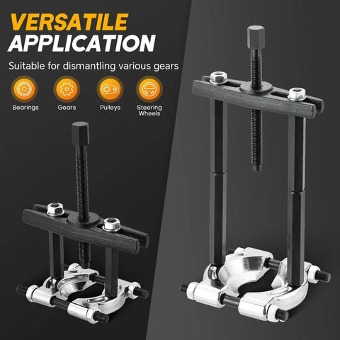 Heavy Duty 5 Ton Bearing Puller Set With 14 Piece Wheel Hub Axle Puller Kit Including 2 Inch And 3 Inch Splitters Gear Removal Tool