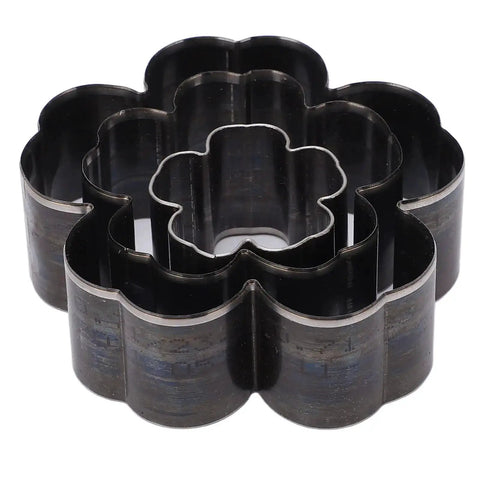 Flower shape belt hole punches from Leather Cutting Dies Set With Flower Shape Belt Hole Punches Three Piece Die Cutter Kit In One Point Two Inch Two Inch And Two Point Eight Inch For Handmade Leather Projects And Pro Grade DIY Crafts.