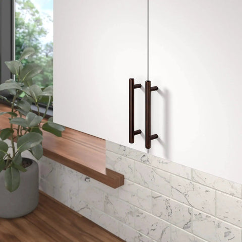 Brushed Oil Rubbed Bronze Cabinet Handle Four And A Quarter Inch Center To Center Steel Drawer Pull For Kitchen Bathroom