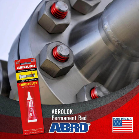 Heavy Duty Red Threadlocker High Strength Industrial Grade Adhesive Built For Automotive And Manufacturing Keeps Fasteners Tight Against Vibration And Heat Permanent Bond And High Temperature Resistance applied on bolts