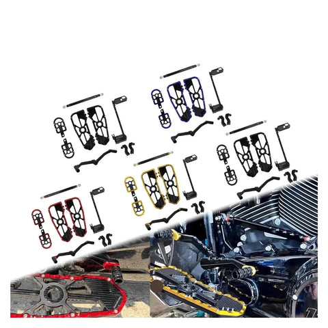 Black Motorcycle Floorboard Kit With Driver And Passenger Footrests Shifter Lever And Brake Arm For Touring Road Electra Street Glide 08 25 Set 14 Up Now with various color options.