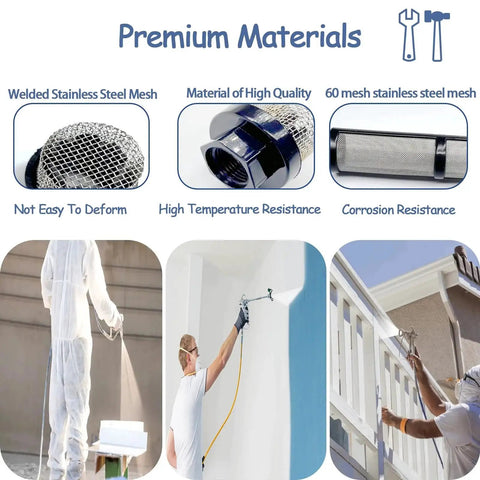Airless spray filter set, 3+4+6 packs, Graco-compatible sprayer filters, Amazon brand