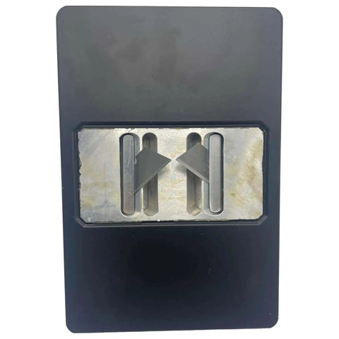V shape cutter head from Pro Grade Pre Insulated Duct Panel Cutter Kit With Five Cutter Heads Featuring Straight, 45 Left, 45 Right, Side Shape, And V Shape Cuts Color Coded For Quick ID Works With Polyurethane Duct Panels.
