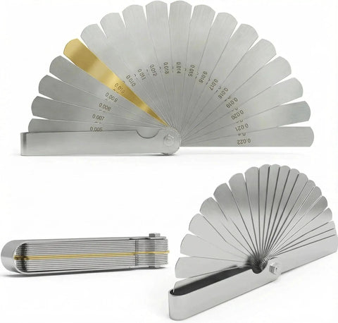 Stainless Steel Feeler Gauge Set For Spark Plugs With 32 Blades From 0.04 To 0.88 Mm Gap Tool Filler Gauge And Spark Plug Tester.