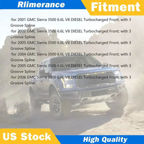 Front Suspension Kit With Tie Rod End Idler Arm Pitman Arm Bracket Ball Joint And Sway Bar Link For GMC Sierra 3500 2001 2002 2003 2004 2005 2006 Durable Heavy Duty Steel Construction For A Rock Solid Front End Install with truck image background