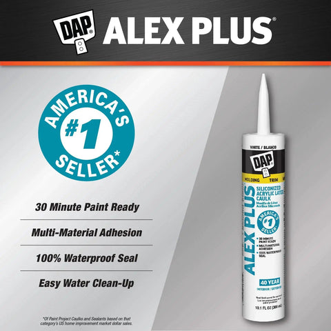 Paintable Siliconized Acrylic Caulk for Multi Surface Sealing and Waterproofing tube front view