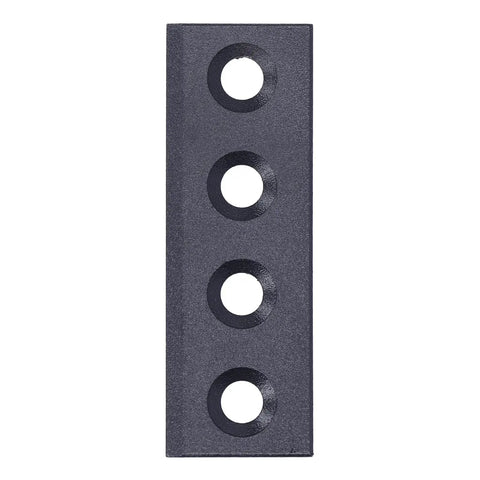 Four Hole Fixation Connector Plate Kit For Sliding Doors Carbon Steel Barn Door Hardware 8x2.7cm Plates With Screws