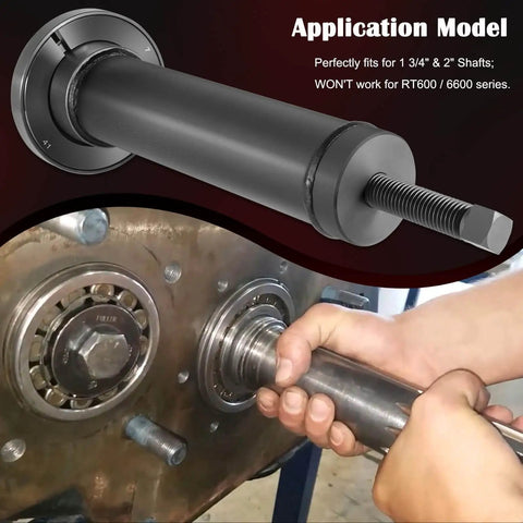 Input Shaft Bearing Puller Tools Kit Fits Eaton Fuller One And Three Quarter Inch And Two Inch Shafts Easy Pull Heavy Duty Pro Grade Removal Kit For Maintenance And Shop Use Not Compatible With RT600 And 6600 Series Transmissions in use for easy removal of bearings without damage.