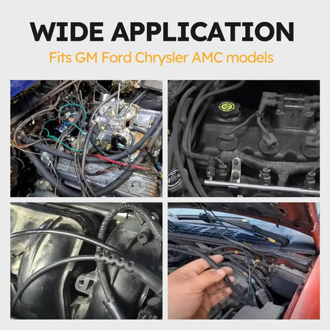Automotive Vacuum Tubing Connector Kit With Nylon Fittings 159 Piece Assortment used in GM Ford Chrysler AMC engine bays