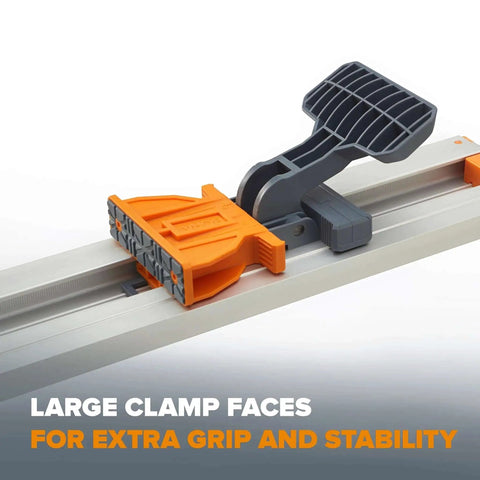 100 Inch Clamp Edge Saw Guide For Straight Cuts Aluminum Track Rail With Dual T Tracks 50 Inch Clamp Edge Plus 50 Inch Extension