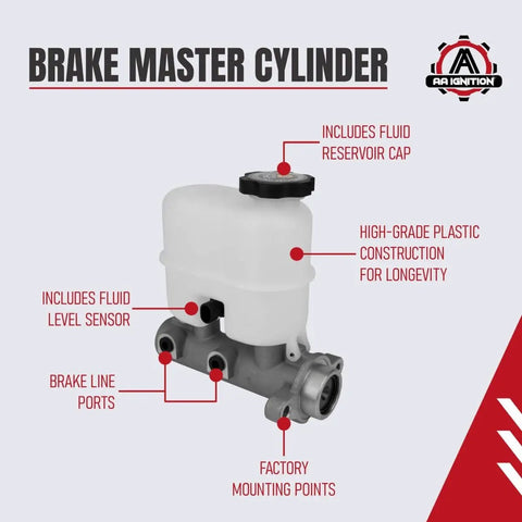 Replacement Brake Master Cylinder For GM Trucks And SUVs Direct Fit 1999 To 2002 Silverado 1500 Blazer Yukon Escalade Sierra