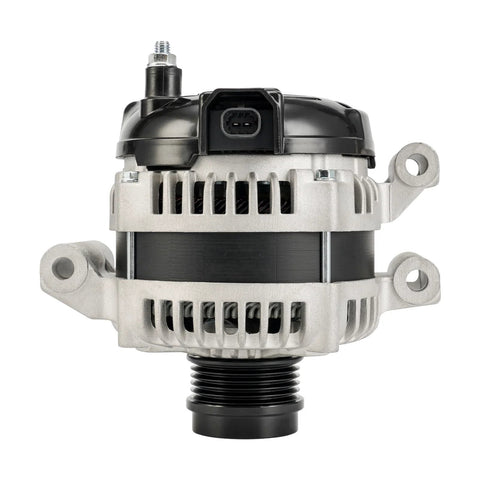 145A 12V CW SD5 Alternator Replacement for Chevy and Cadillac SUVs front view, showing pulley and connector details