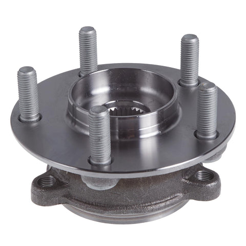 Front view of 2 Pack Front Wheel Hub And Bearing Assembly For Mazda CX 5 2013 To 2023 And Mazda 6 2014 To 2021 5 Lug Premium Quality Replacement