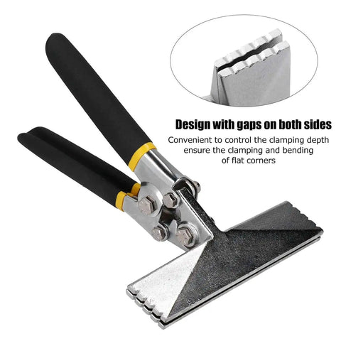 Hand Seamer Pliers 150mm Flat Mouth Metal Bending Tool For Light Gauge Steel Keel with dual side gap design