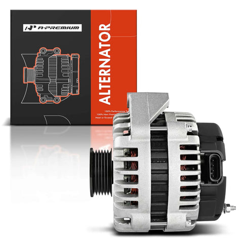 Side view of Beefy 140A 12V 6-Groove Alternator For Jeep Compass 2007-2017 Patriot 2007-2017 Caliber 2008-2009 Avenger 2008-2014