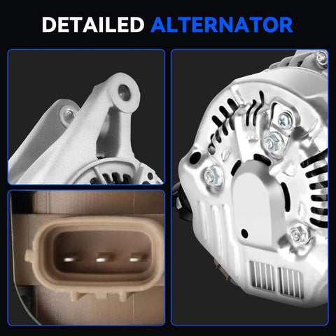 Heavy Duty Alternator Replacement For 2003-2008 Vibe And 2003-2008 Corolla Matrix 1.8L L4 Engines, 2000-2005 Celica MR2 Spyder